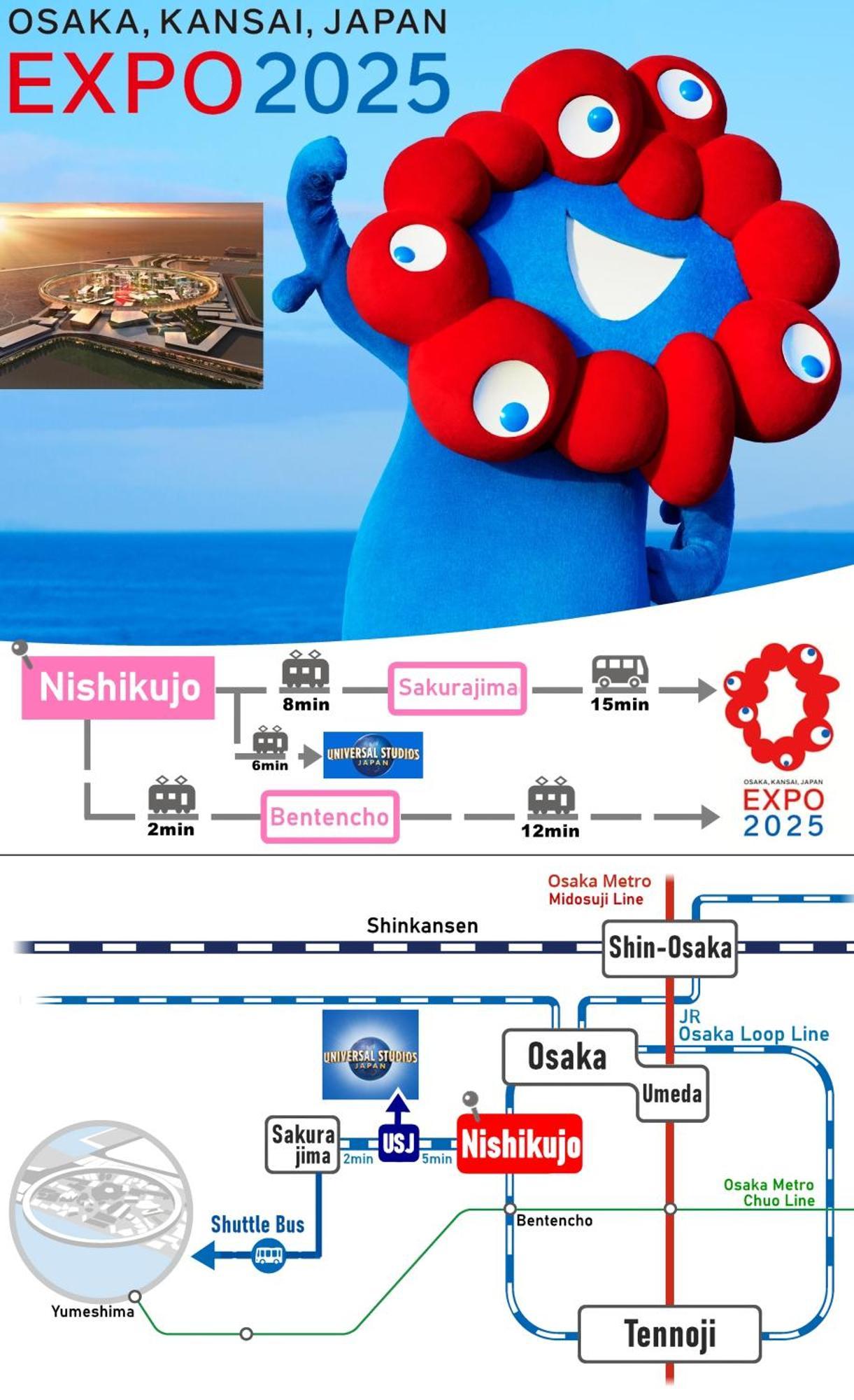 Usj 2 Stops, Umeda&Dotonbori 8Mins, Kix Direct Access Sv2 أوساكا المظهر الخارجي الصورة